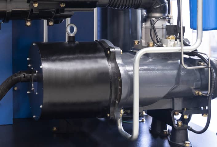 Bezeztrátový převod šroubového kompresoru